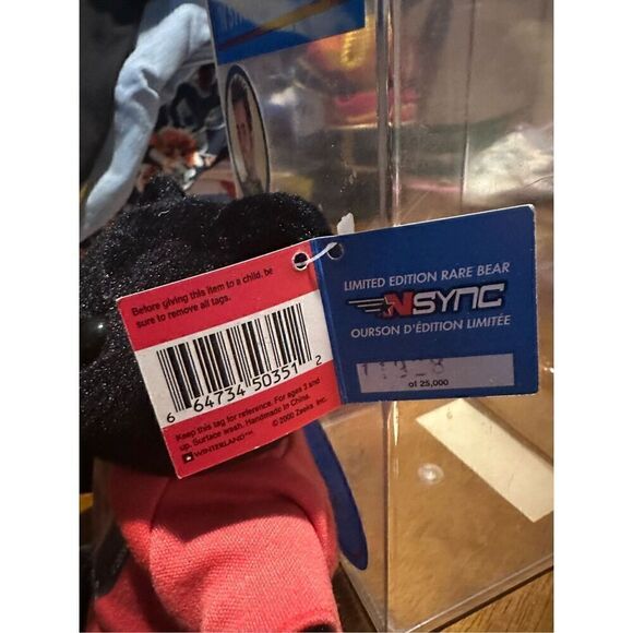 Vintage NSYNC Chris Limited Edition Rare Bear 'N SYNC WITH YOU Plush Boxed - Picture 9 of 10